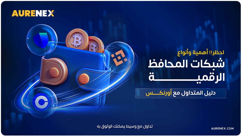 شبكات المحافظ الرقمية في التداول: الأنواع والأهمية | دليل المتداول مع Aurenex